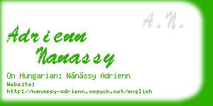 adrienn nanassy business card