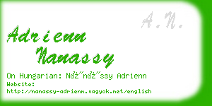 adrienn nanassy business card